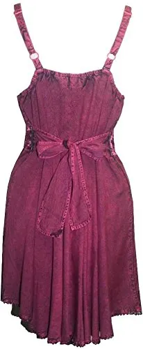1021 B Sweet Empire Flare Spaghetti Strap Summer Tunic Dress