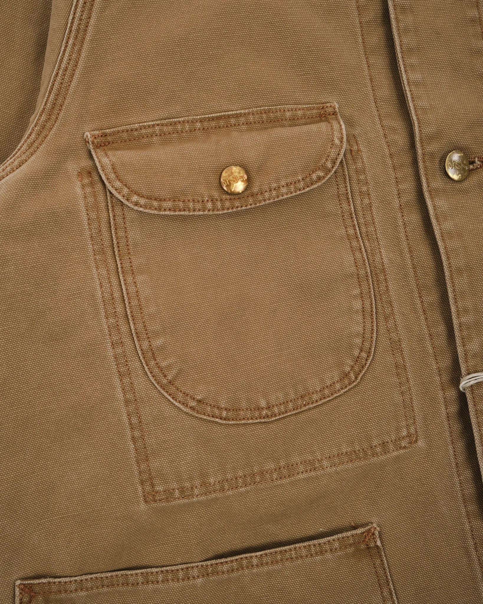 Vintage 1950s Brown Duck Work Coverall