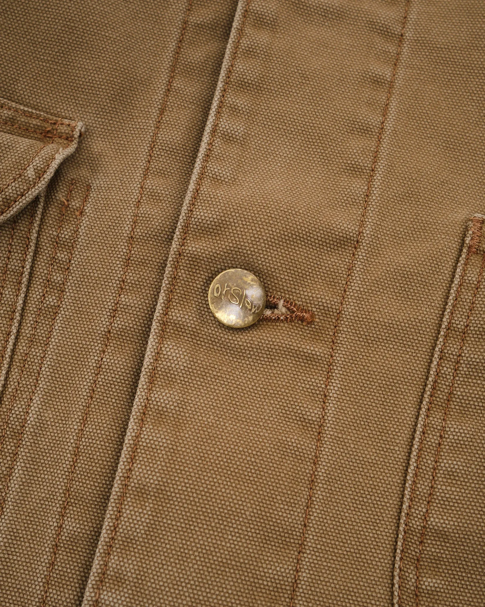 Vintage 1950s Brown Duck Work Coverall