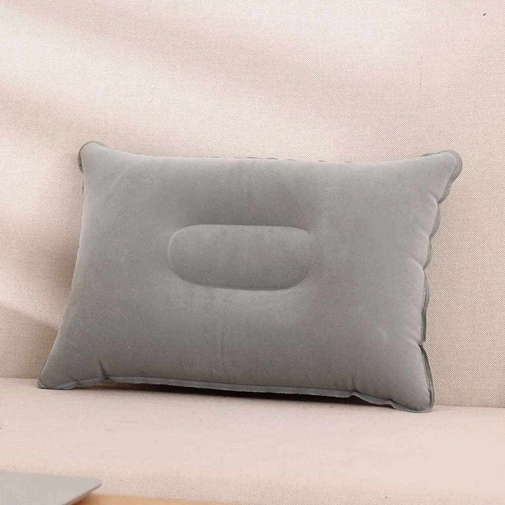 1pc Ultralight Inflatable Pillow - Stain-Resistant, Medium Firmness, Portable, Hand Washable, Lightweight Sleep Supply Cushion for Travel, Hiking, and Car - Perfect for Head Support