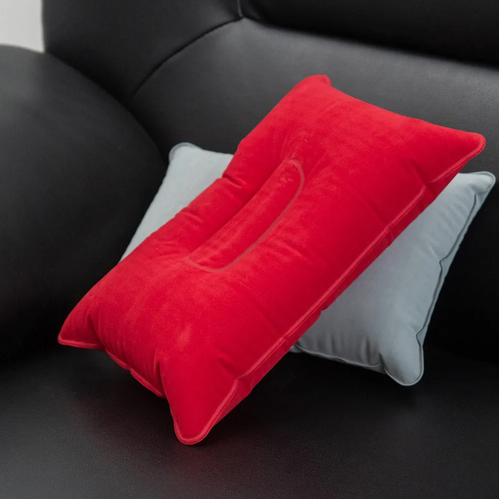1pc Ultralight Inflatable Pillow - Stain-Resistant, Medium Firmness, Portable, Hand Washable, Lightweight Sleep Supply Cushion for Travel, Hiking, and Car - Perfect for Head Support