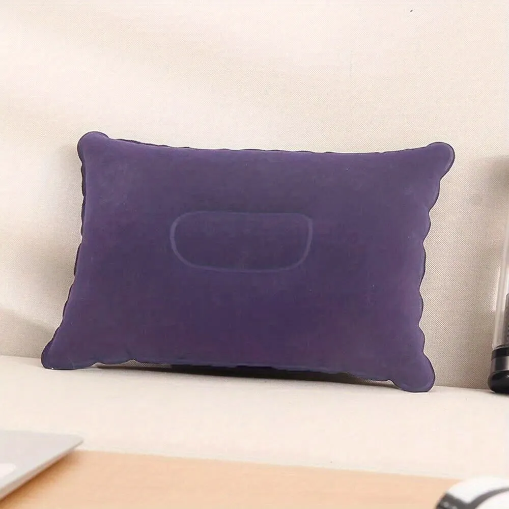 1pc Ultralight Inflatable Pillow - Stain-Resistant, Medium Firmness, Portable, Hand Washable, Lightweight Sleep Supply Cushion for Travel, Hiking, and Car - Perfect for Head Support