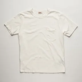 9 oz Pocket Tee | White | Freenote Cloth