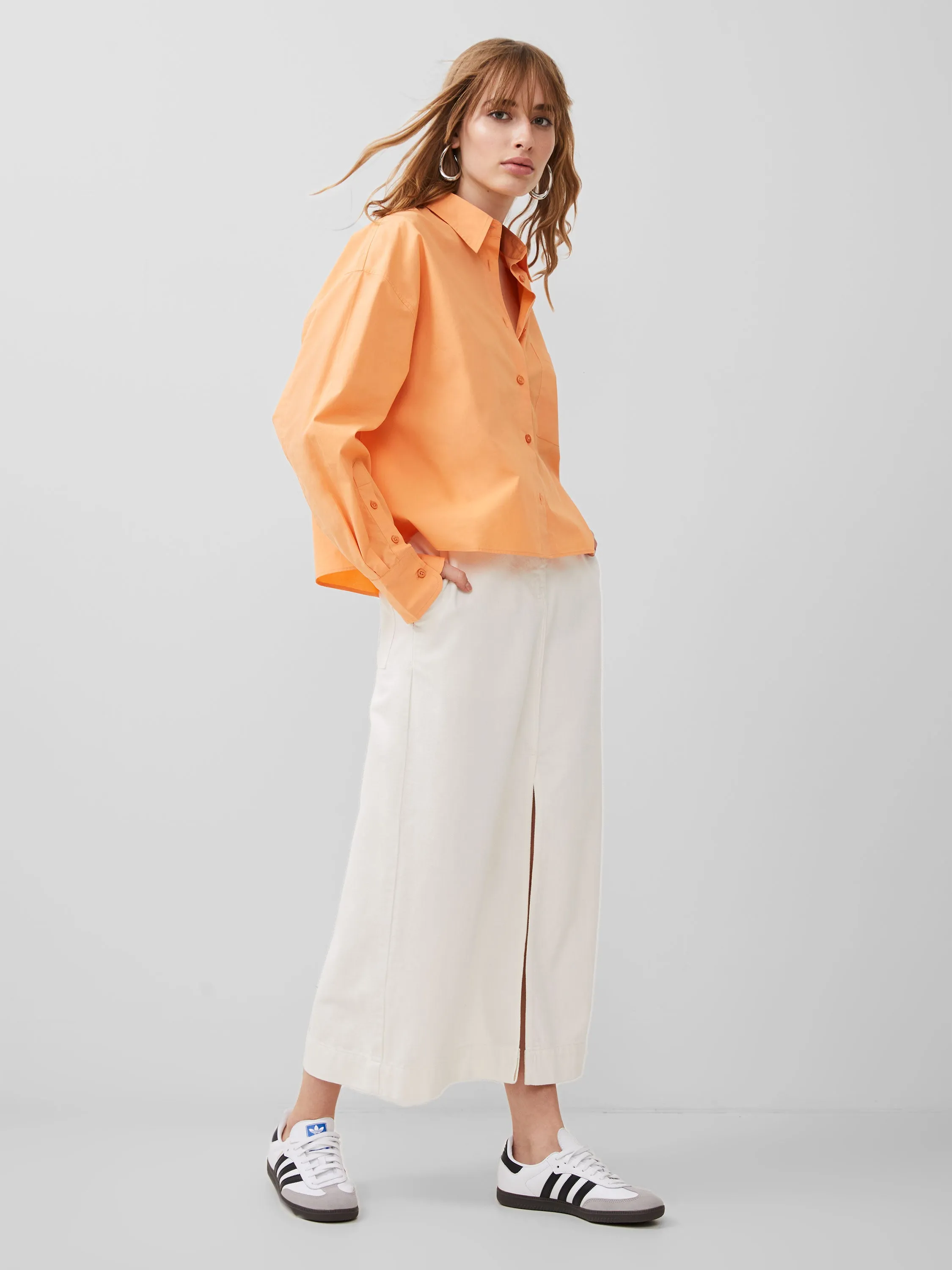 Alissa Cotton Cropped Shirt