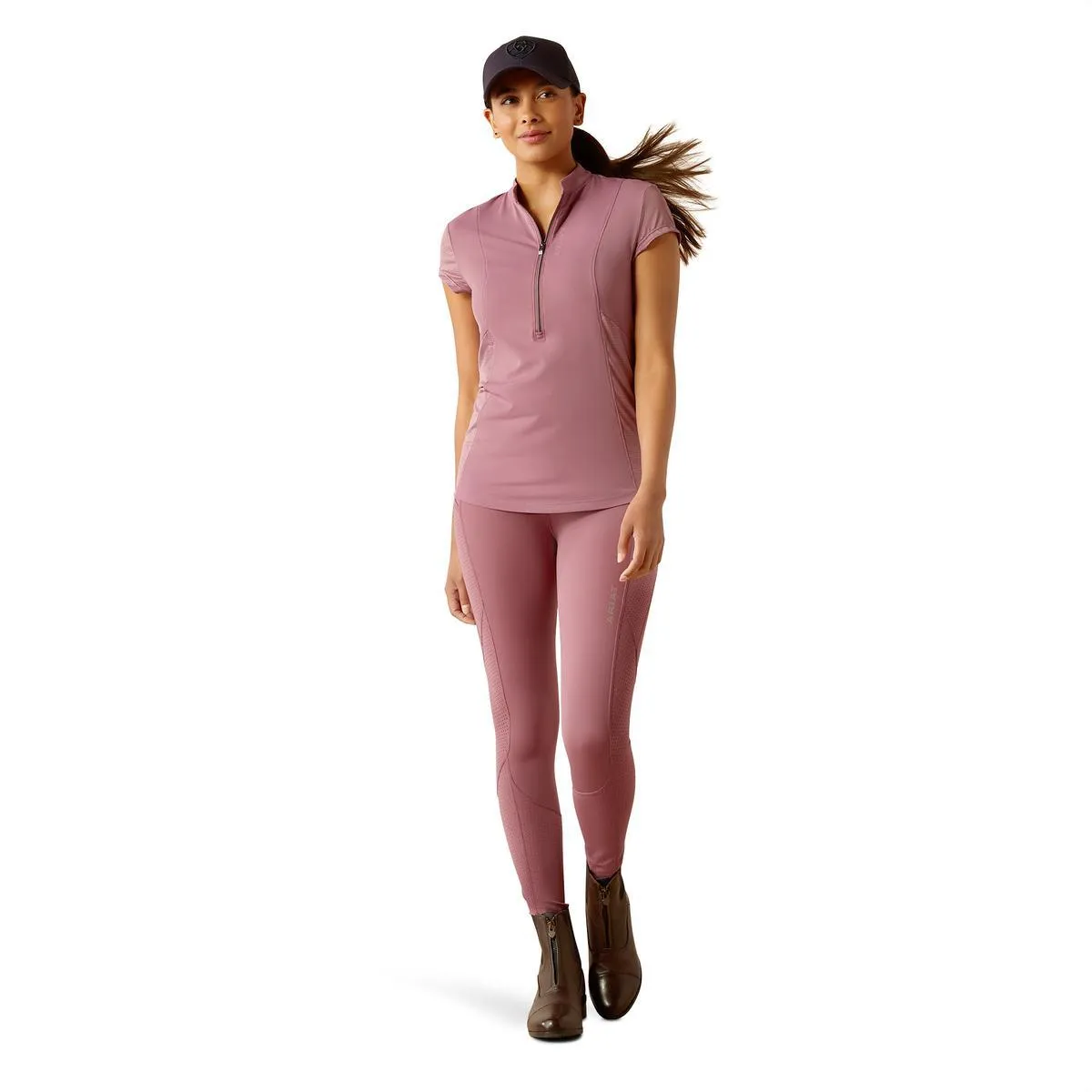 Ariat Women's Breathe 1/4 Zip Cap Sleeve Baselayer