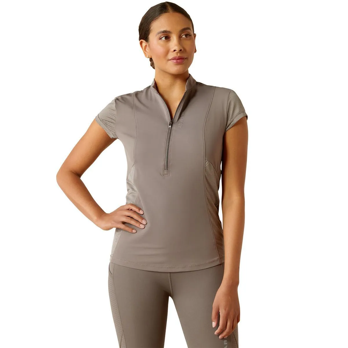 Ariat Women's Breathe 1/4 Zip Cap Sleeve Baselayer