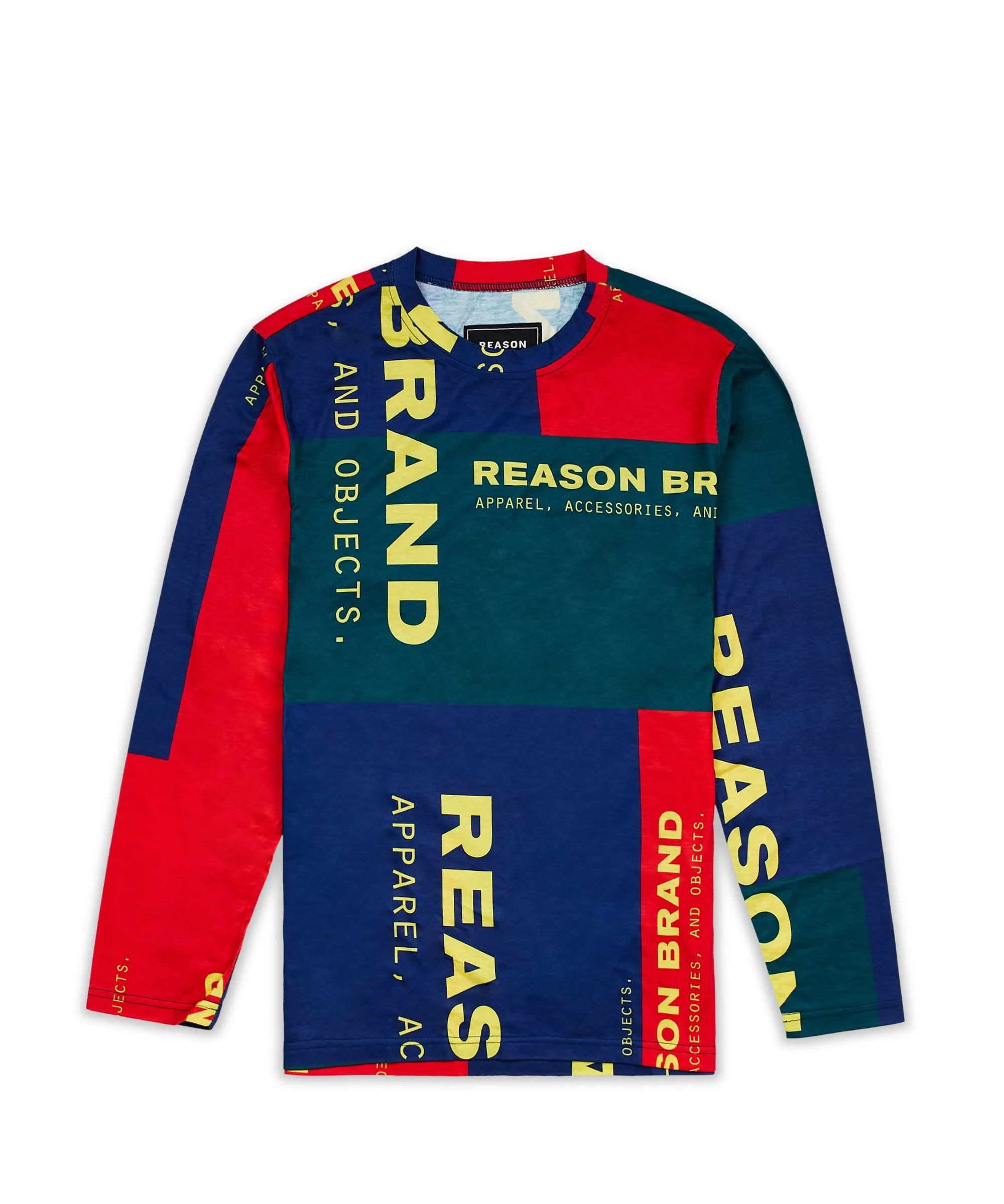 Arseno Multi Color Long Sleeve Logo Tee