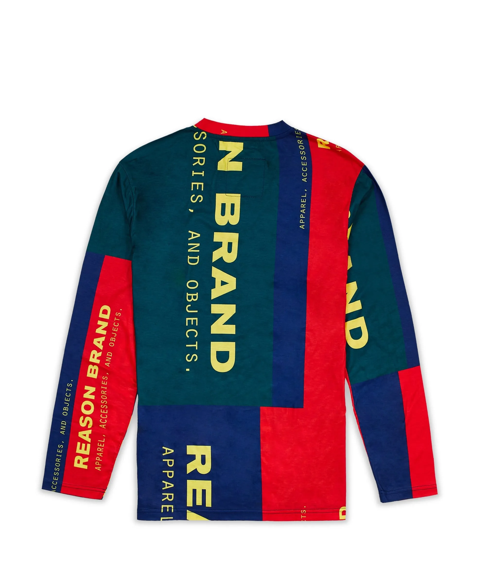 Arseno Multi Color Long Sleeve Logo Tee