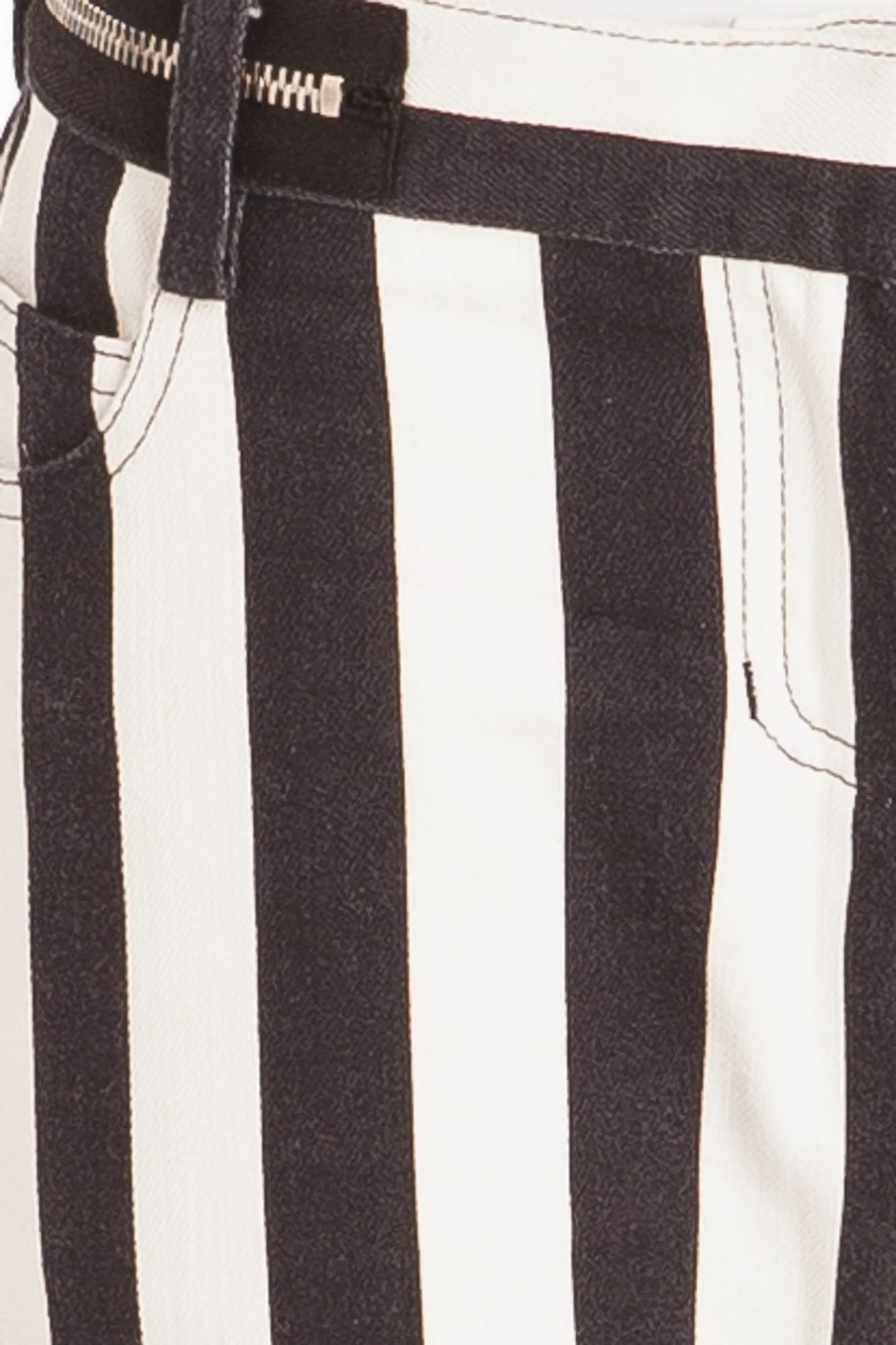 Balmain - As Seen on Fergie - Black and White Striped Pants - FR 40