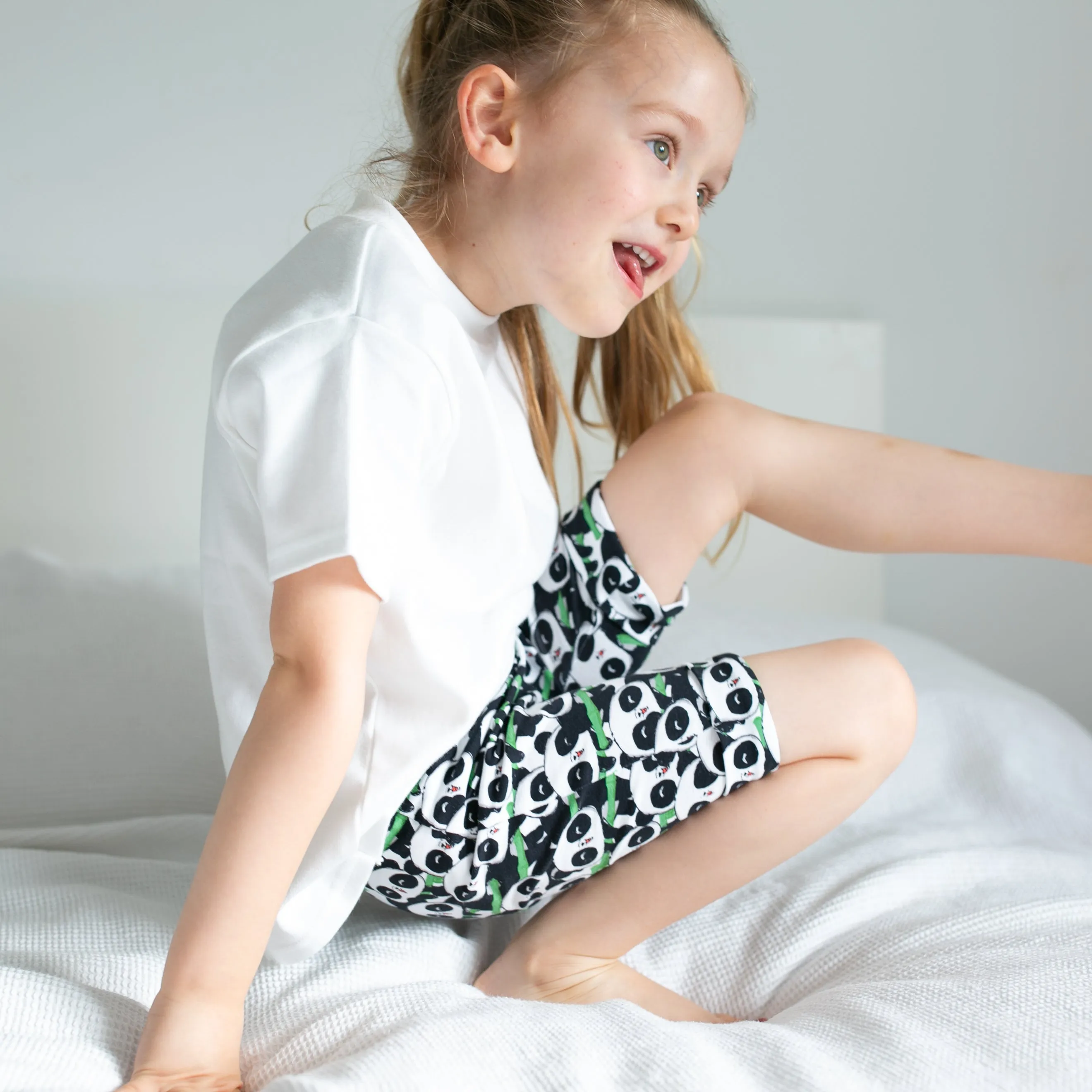 Bamboo Panda print Shorts
