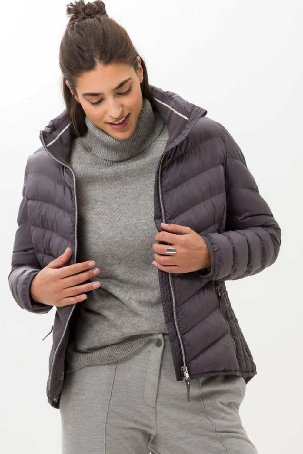Bern Quilted Jacket | Grey