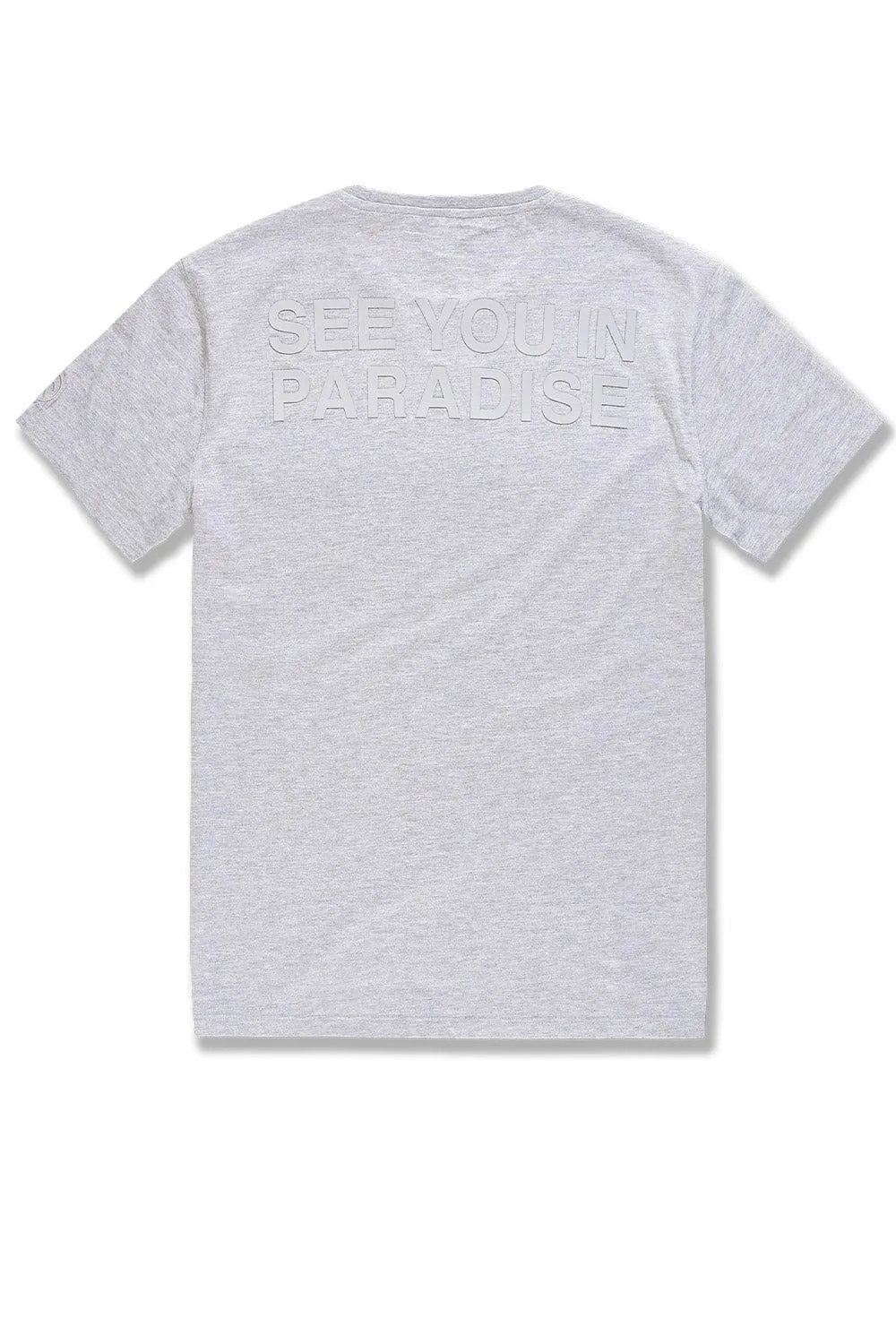 Big Men's Paradise Tonal T-Shirt (Heather Grey)