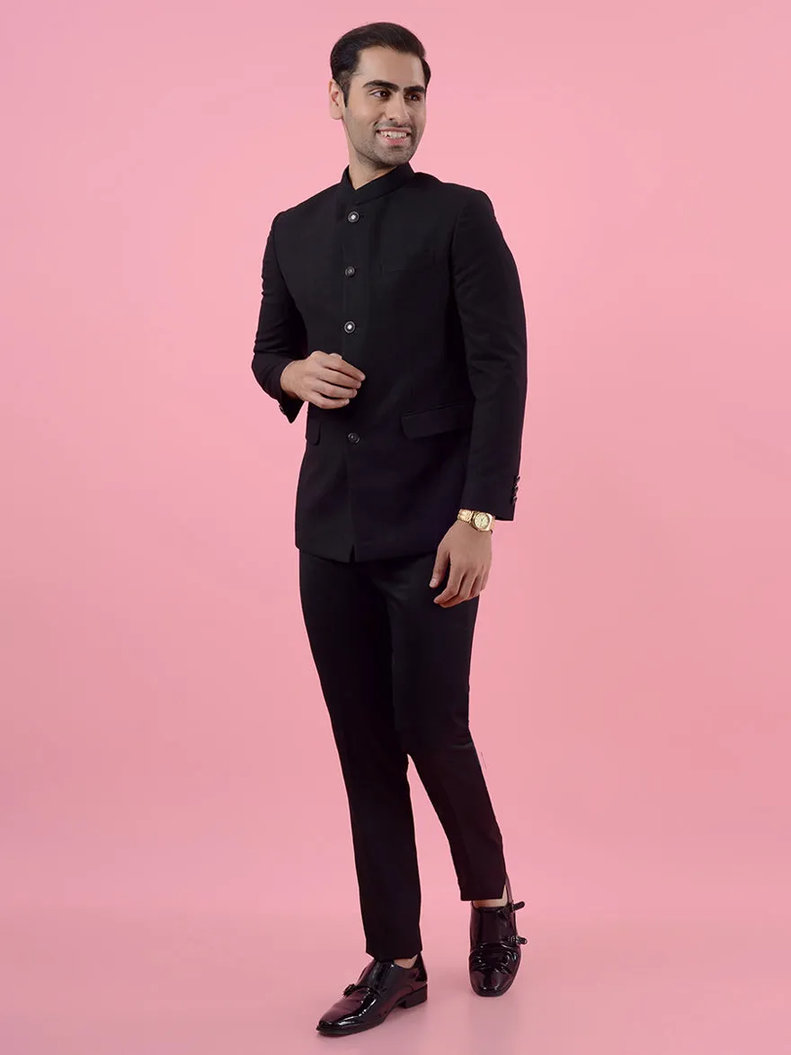 Black Jodhpuri Suit | JadeBlue