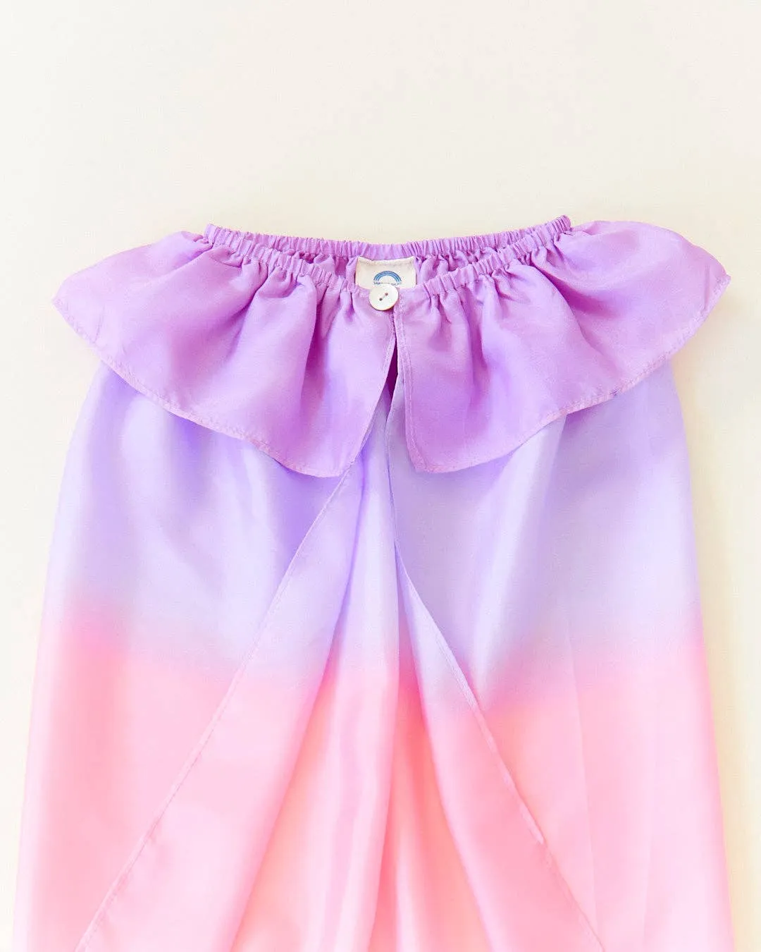 Blossom Cape - 100% Silk Pink   Purple Cape
