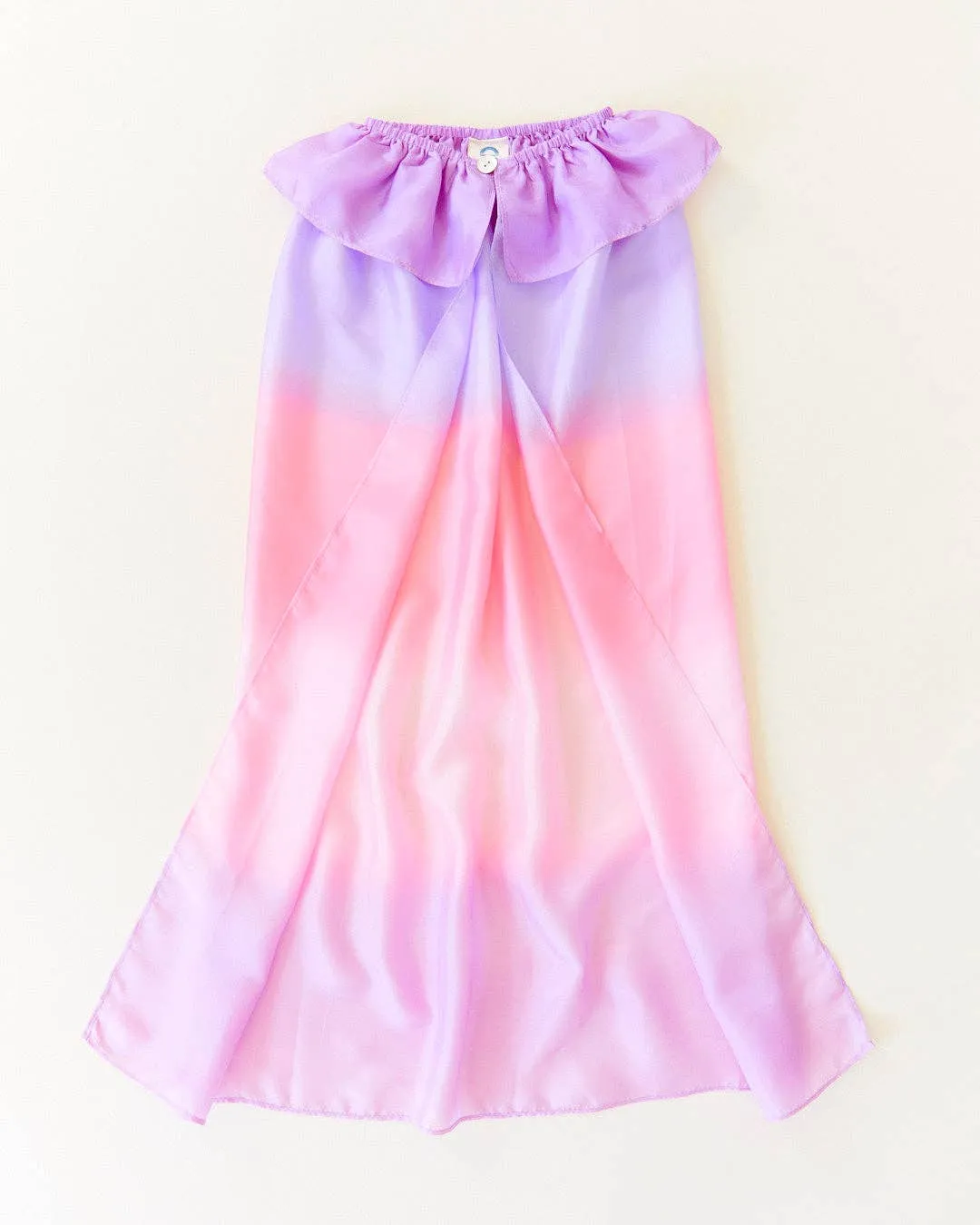 Blossom Cape - 100% Silk Pink   Purple Cape