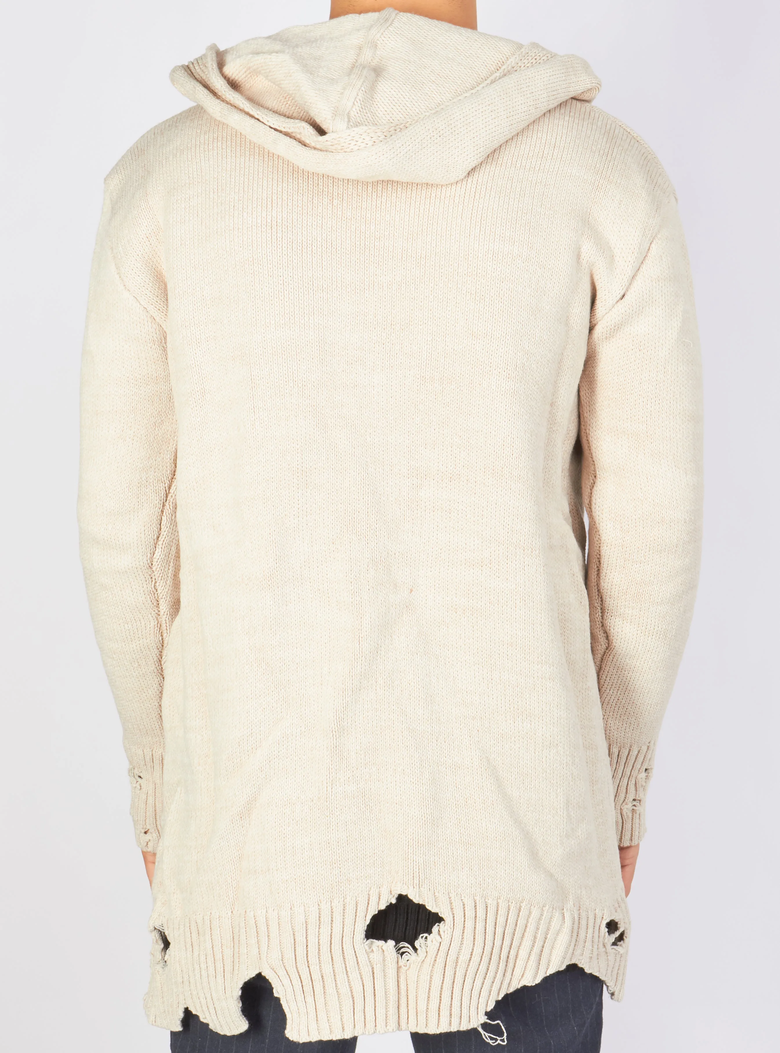 Chic Ripped Cream Cardigan - Buyers Choice - Style T3770