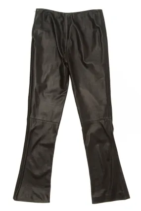 Calvin Klein - Black Leather Pants - US 6