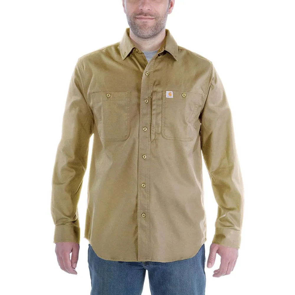 Carhartt&#x20;102538&#x20;Rugged&#x20;Professional&#x20;l&#x2F;s&#x20;Work&#x20;Shirt&#x20;-&#x20;Dark&#x20;Khaki