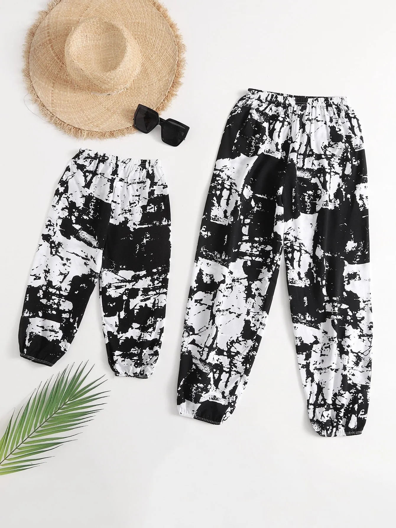 Casual Colorblock Natural Capris Women Pants