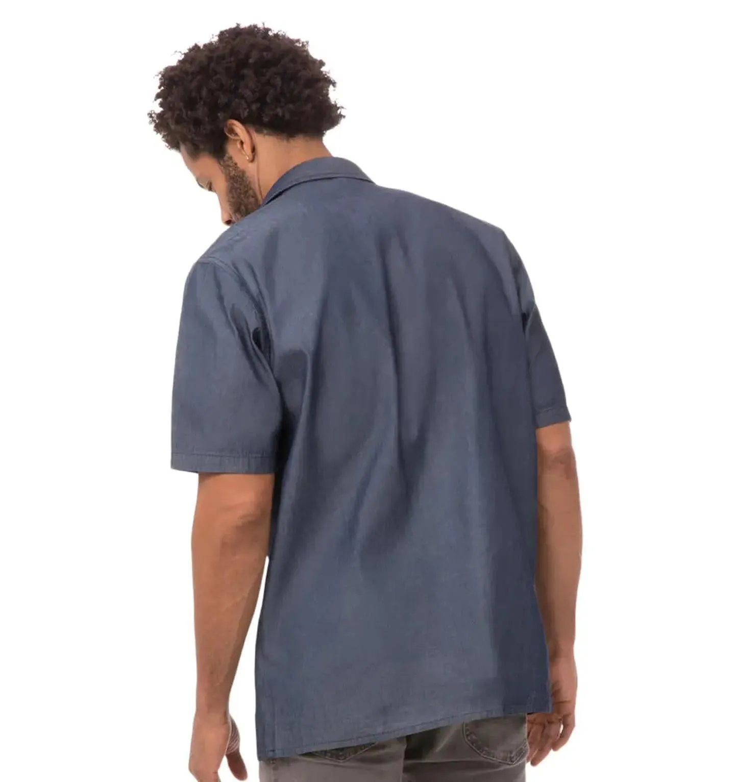 Chef Works Detroit Short Sleeve Denim Shirt (Short Sleeve)
