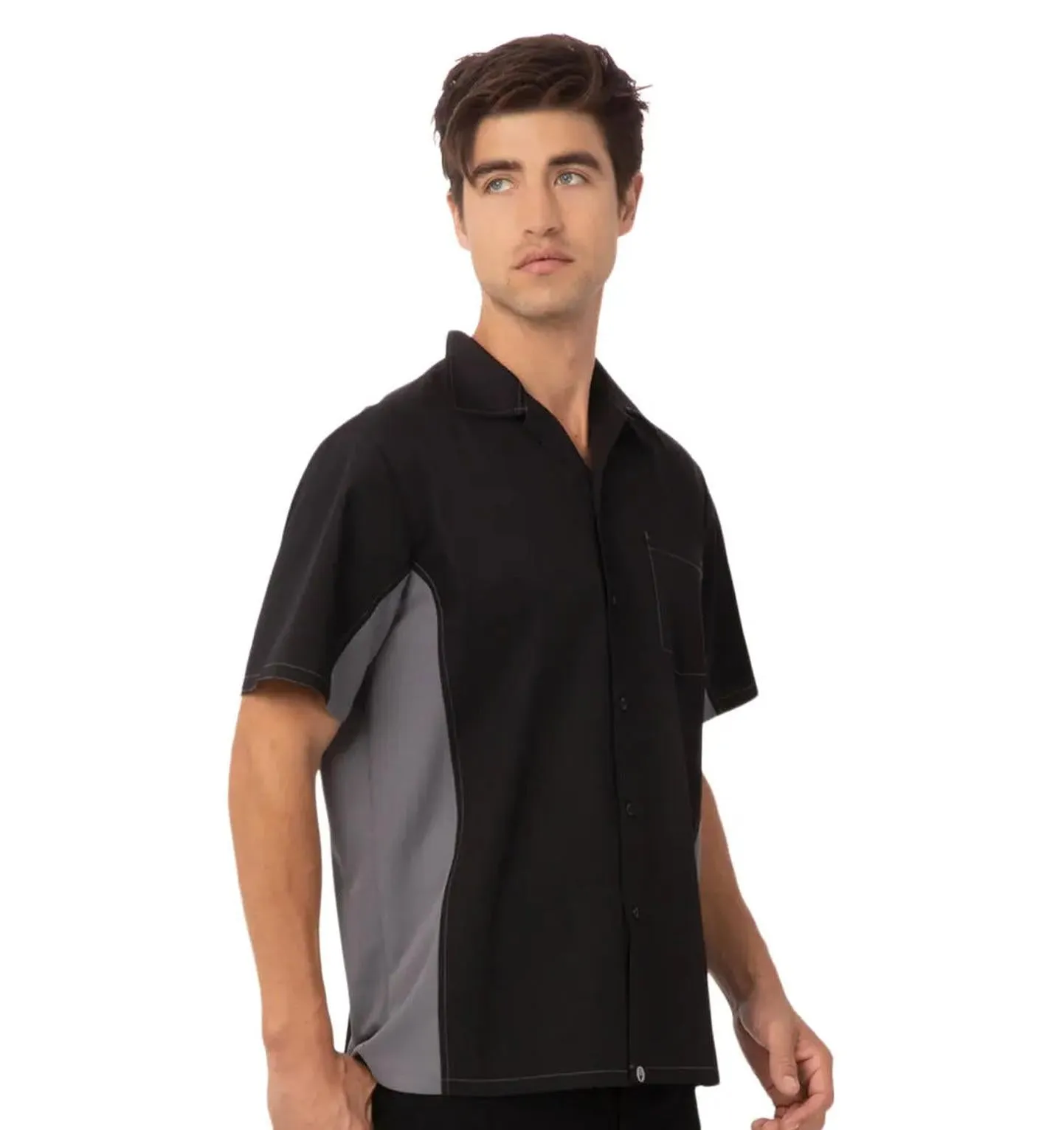 Chef Works Men's Universal Contrast Shirt (Work Shirt)