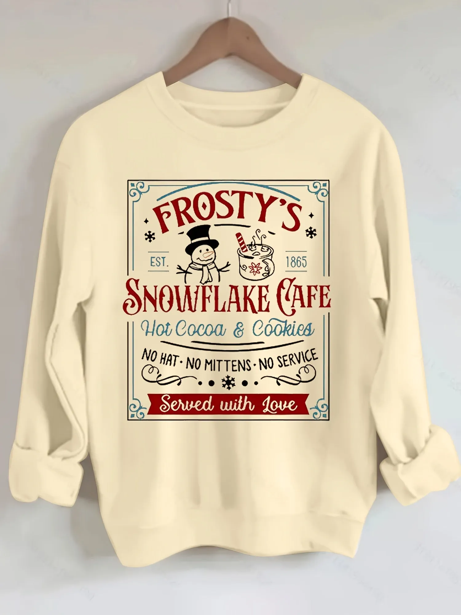 Christmas Frosty's Snowflake Cafe Women's Sweatshirt