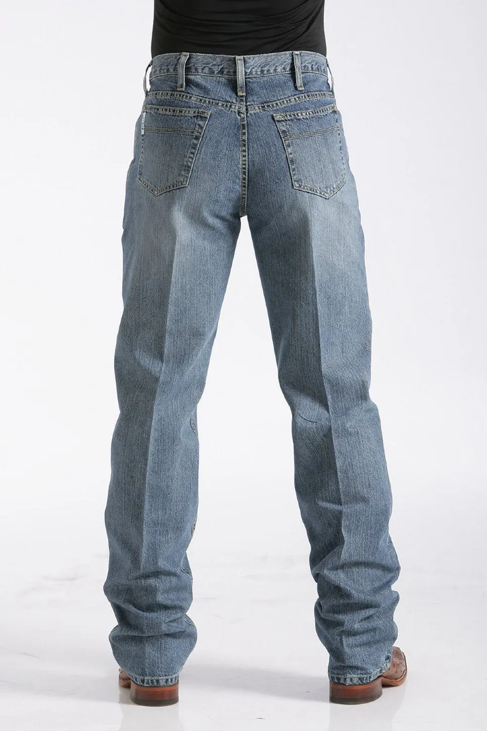 Cinch Mens White Label Relaxed Fit Stonewash Jeans - Style MB92834003
