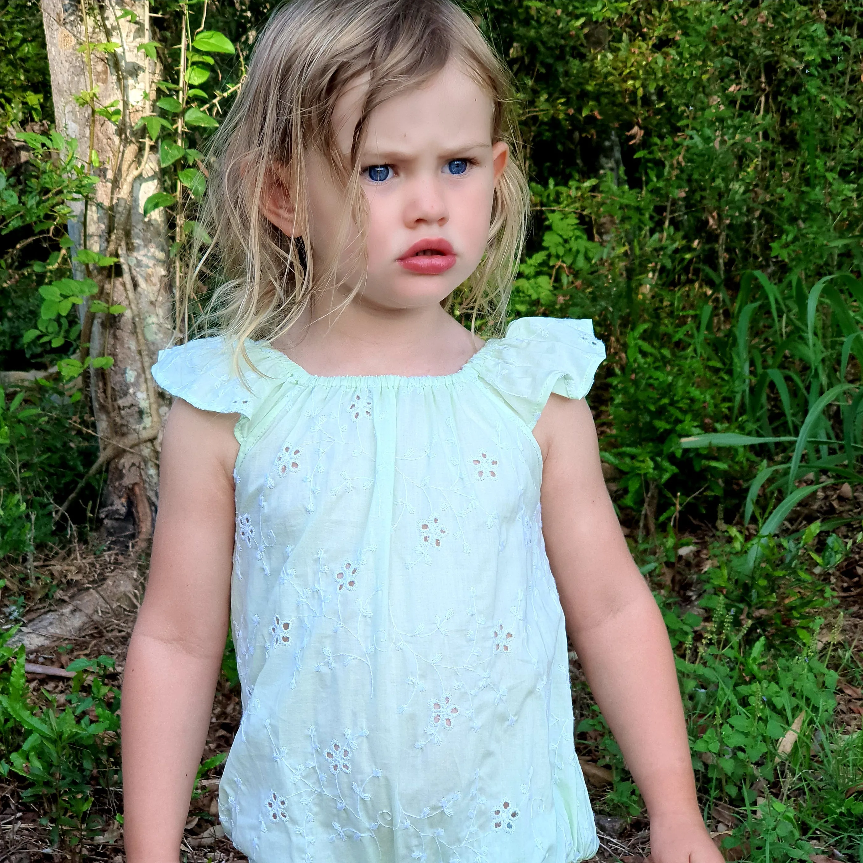 Classic Bodysuit - Mint Broderie Anglaise