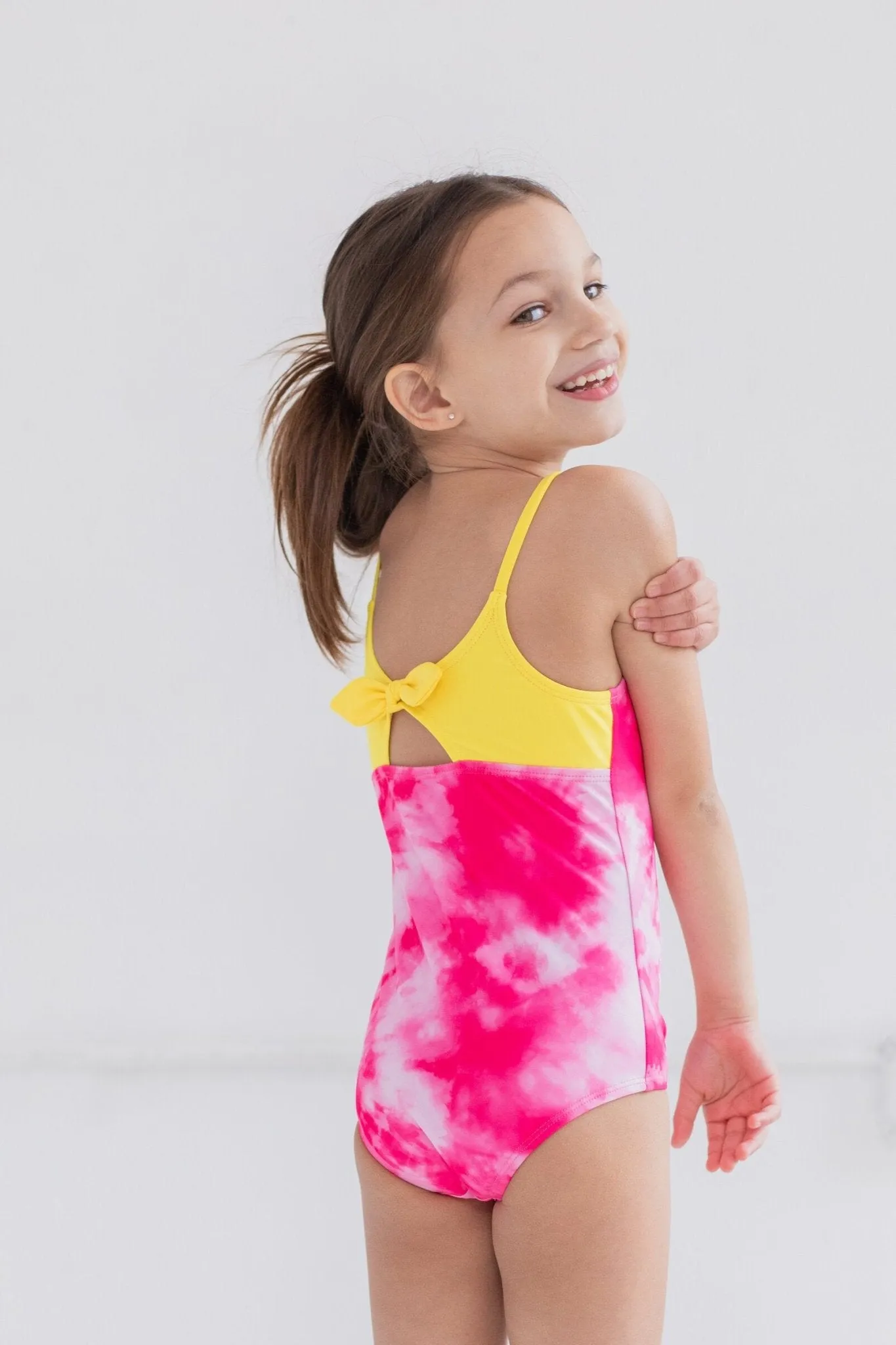 DC Comics Justice League Batgirl Kids One Piece Swimsuit, UPF 50  Sun Protection