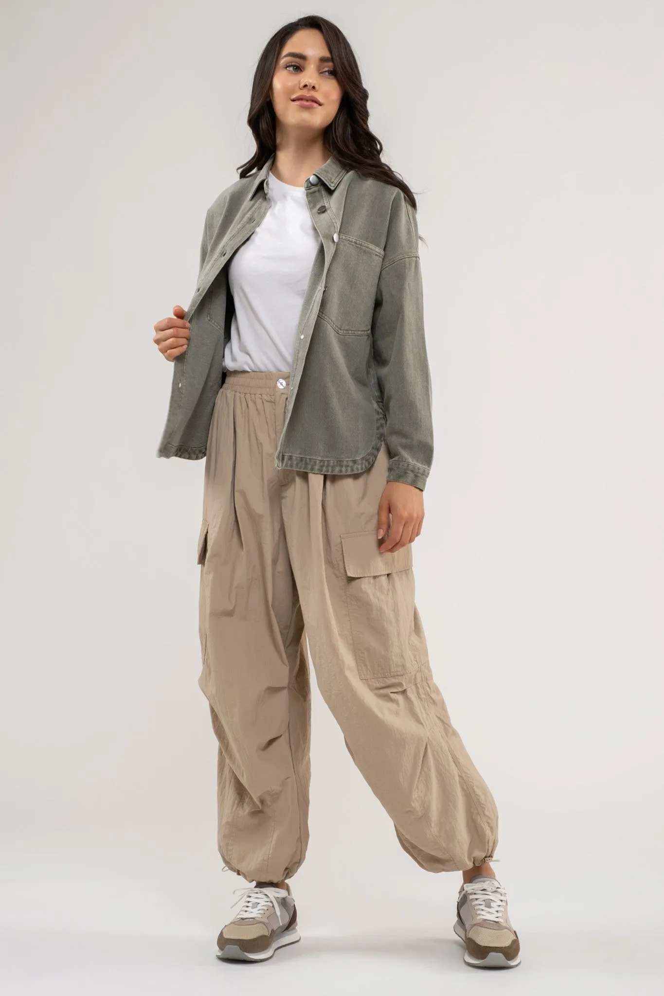 Devin Denim Jacket (Sage Green)