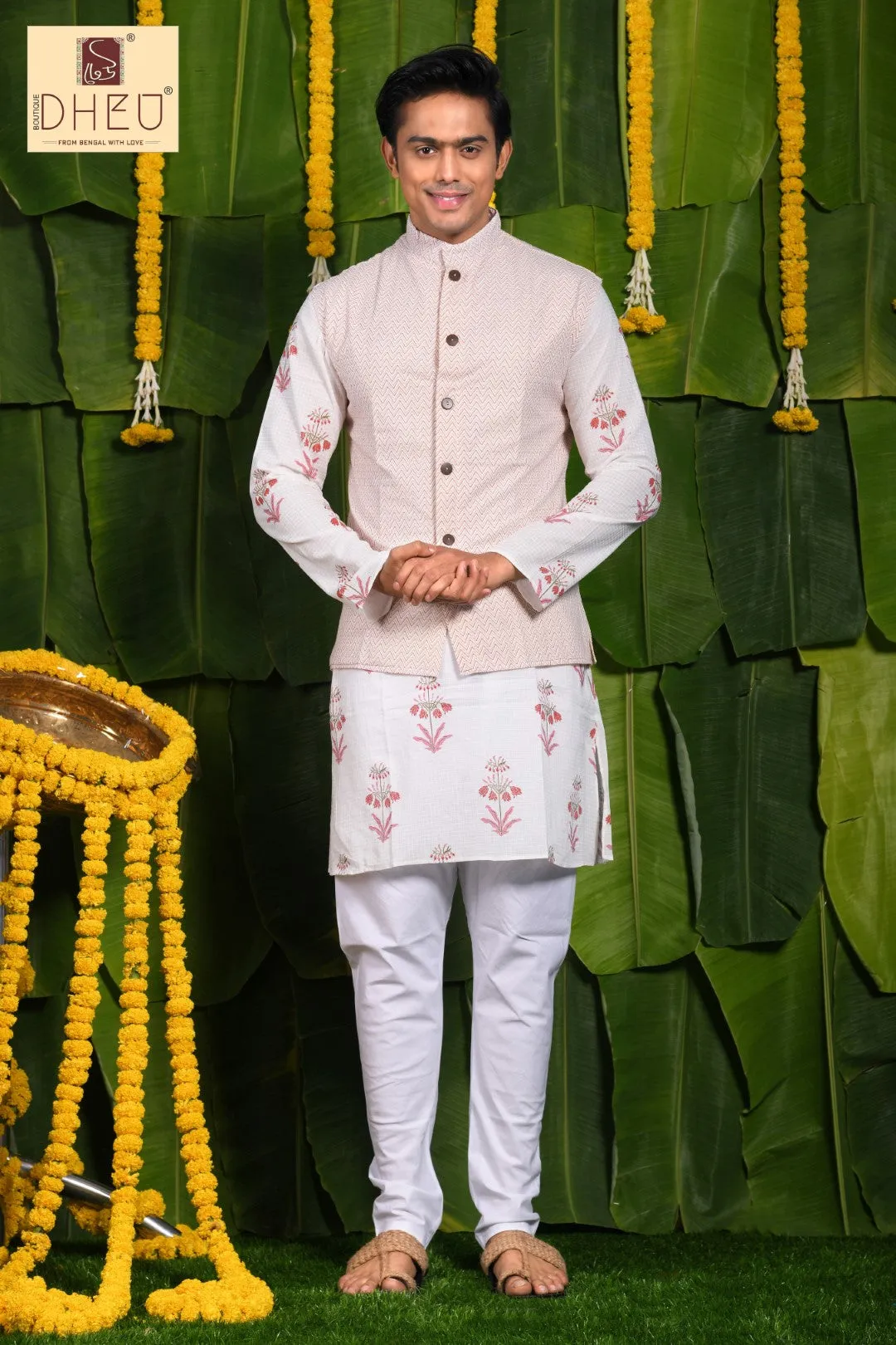 Elegant Designer Kurta with Jacket Set - Traditional Ethnic Wear