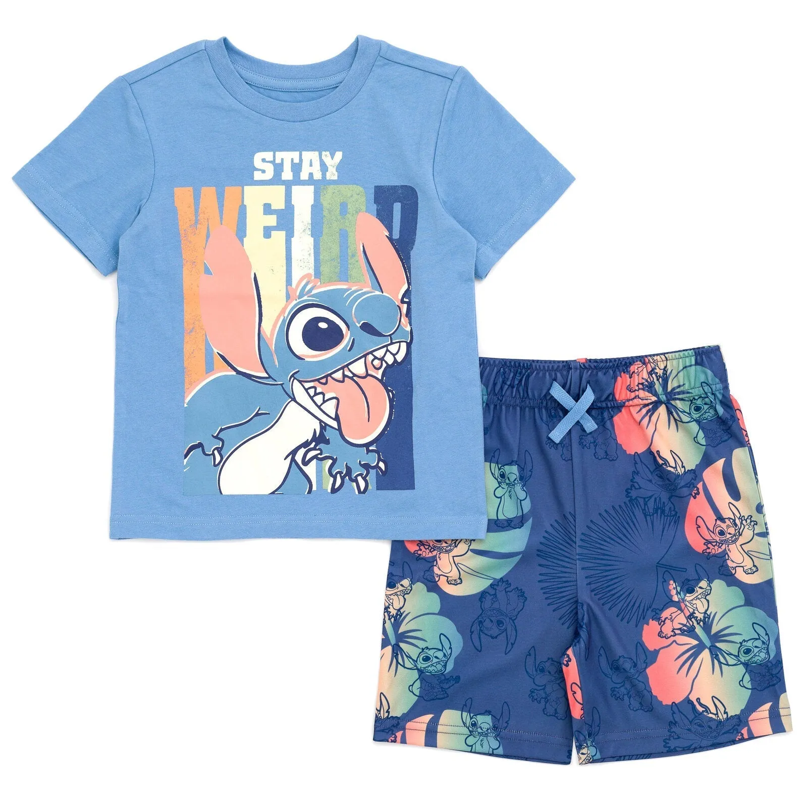 Disney Lilo & Stitch Stitch T-Shirt and Shorts Outfit Set