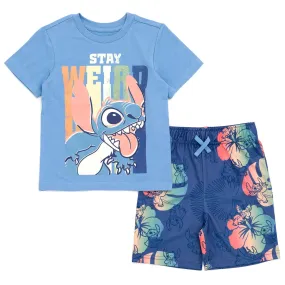 Disney Lilo & Stitch Stitch T-Shirt and Shorts Outfit Set