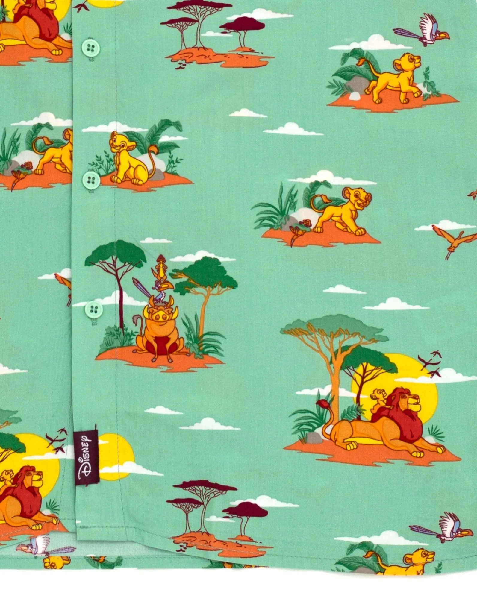 Disney Lion King Matching Family Hawaiian Button Down Dress Shirt