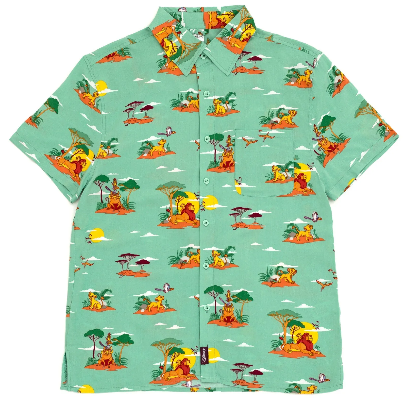 Disney Lion King Matching Family Hawaiian Button Down Dress Shirt
