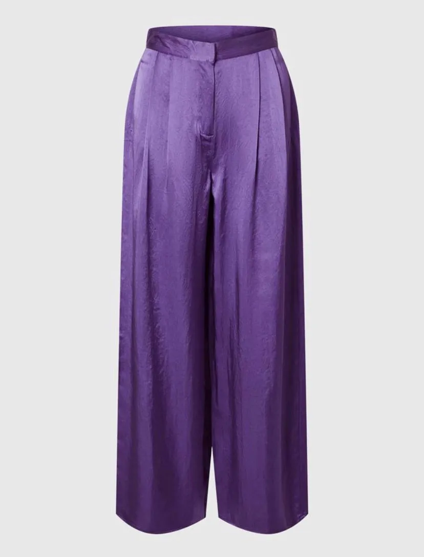 ELENA SATIN WIDE PANTS - SELECTED