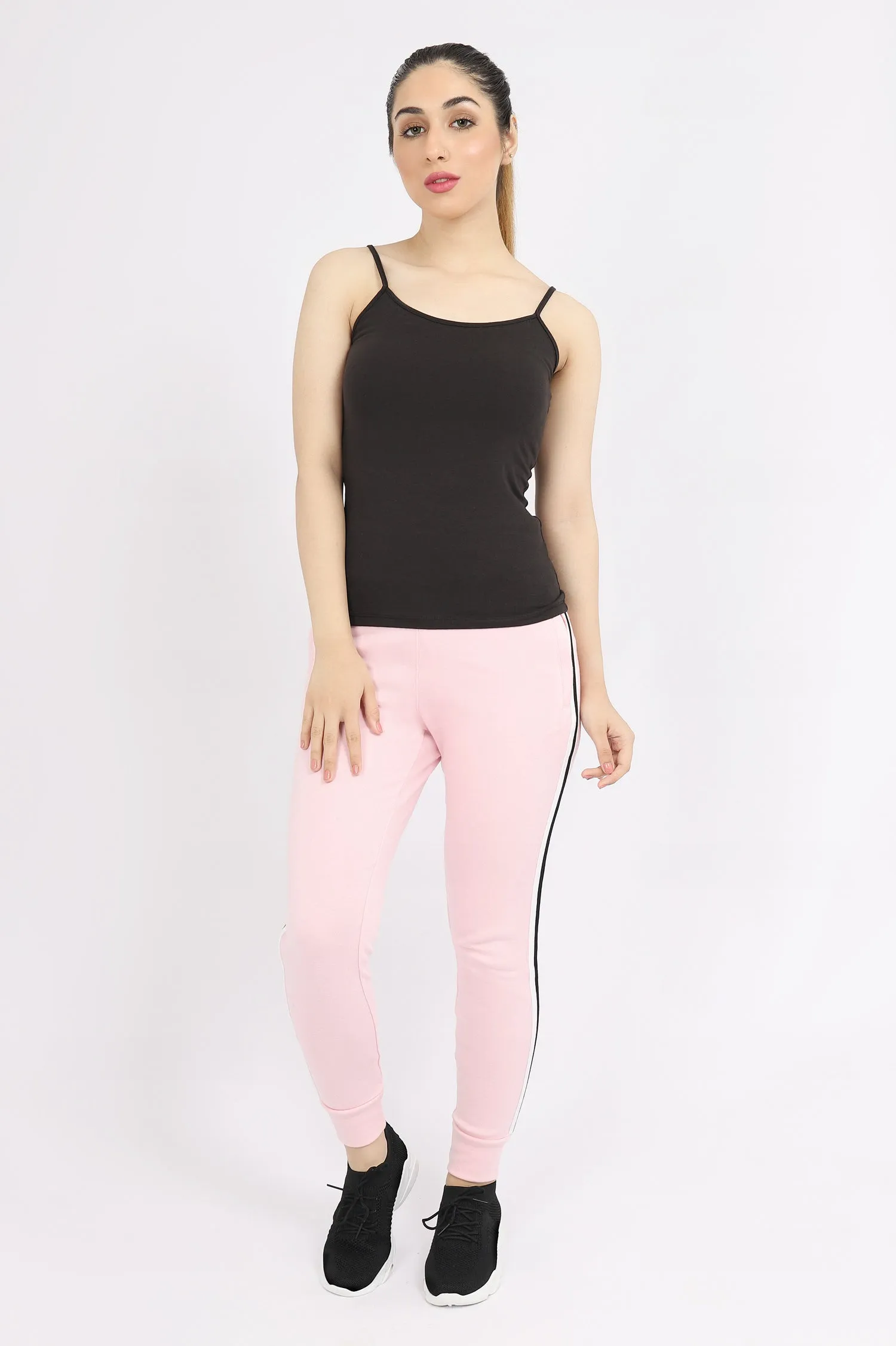 ESSENTIAL SPEGHETTI STRAP CAMI-BLACK