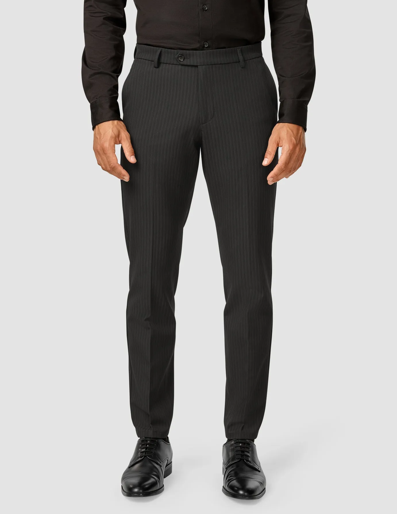 Essential Suit - Mens Asphalt Pinstripe Blazer