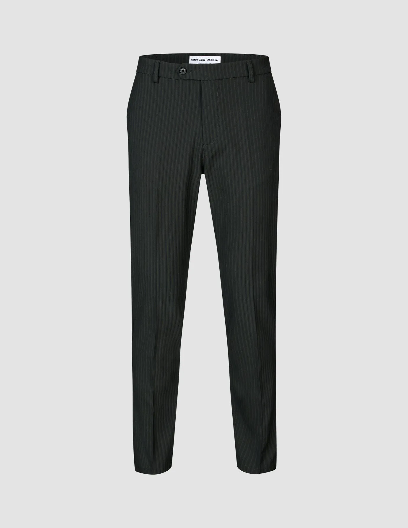 Essential Suit - Mens Asphalt Pinstripe Blazer
