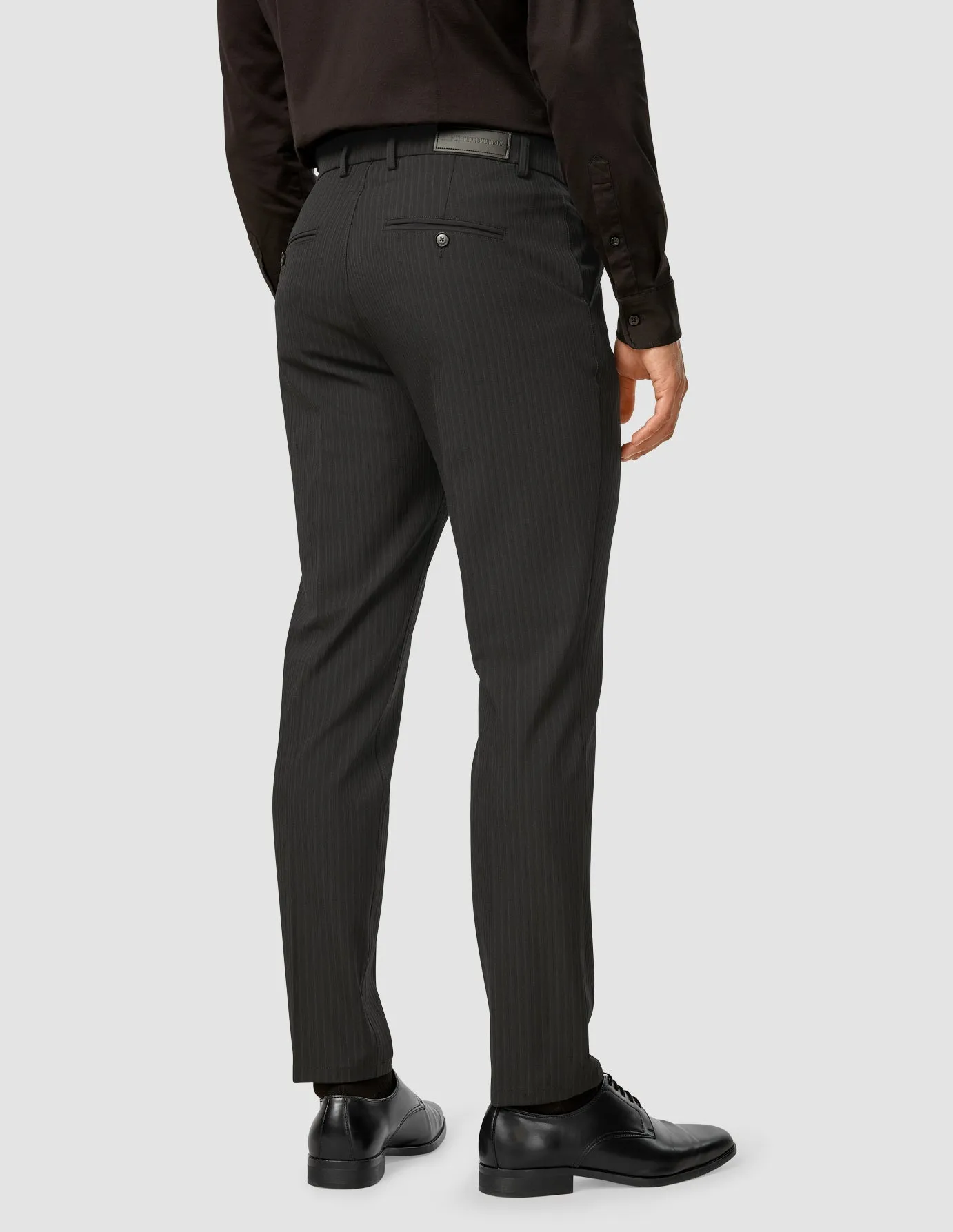 Essential Suit - Mens Asphalt Pinstripe Blazer