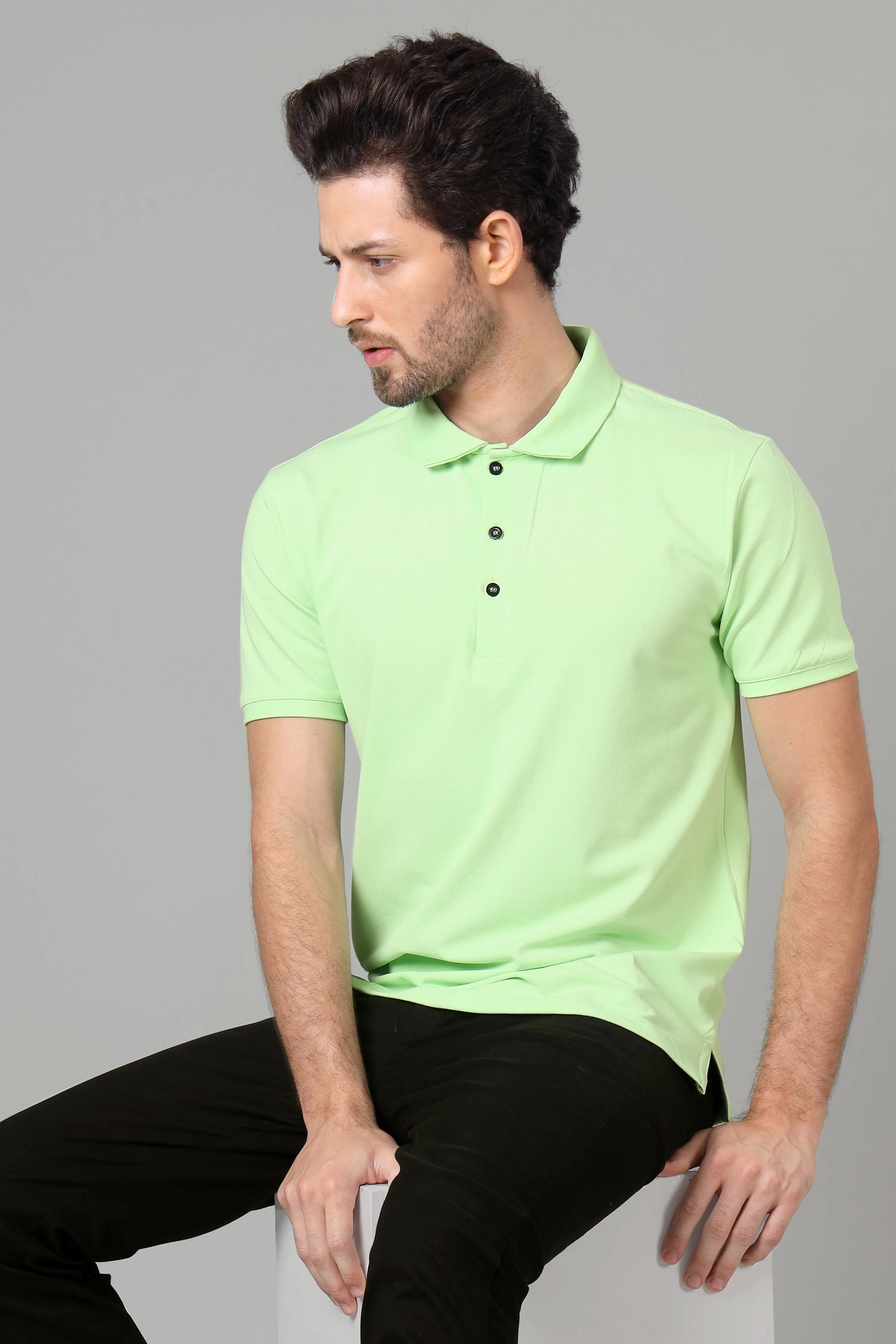 Exclusive Seafoam Green Polo T-Shirt For Men