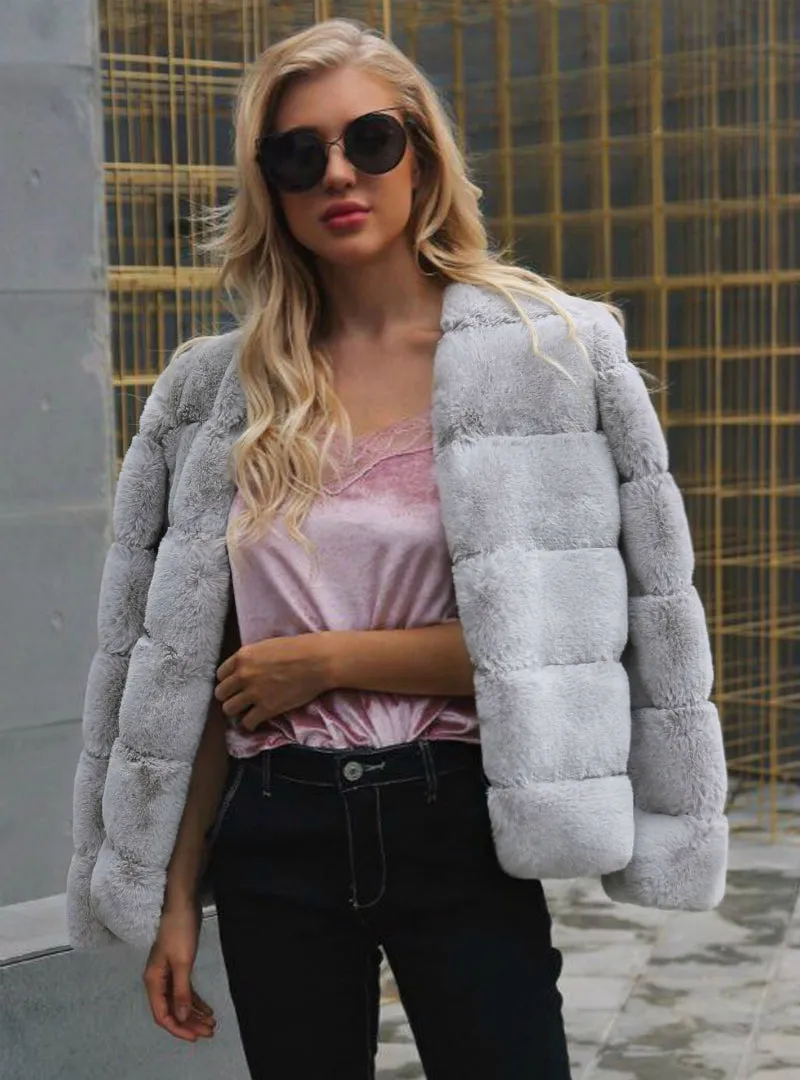 Fur Rabbit Fur Coat With Short Fur Coat In Cross Ditch