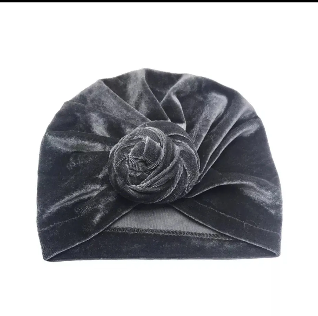 Girls Baby/Toddler Velvet Pretied Headscarf