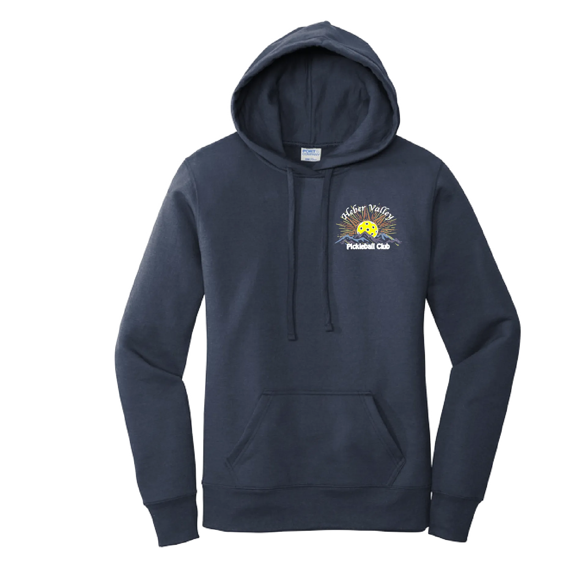 Heber Valley Pickleball Club (Customizable) | Women’s Fitted Hoodie Pickleball Sweatshirt | 50% Cotton 50% Poly Fleece