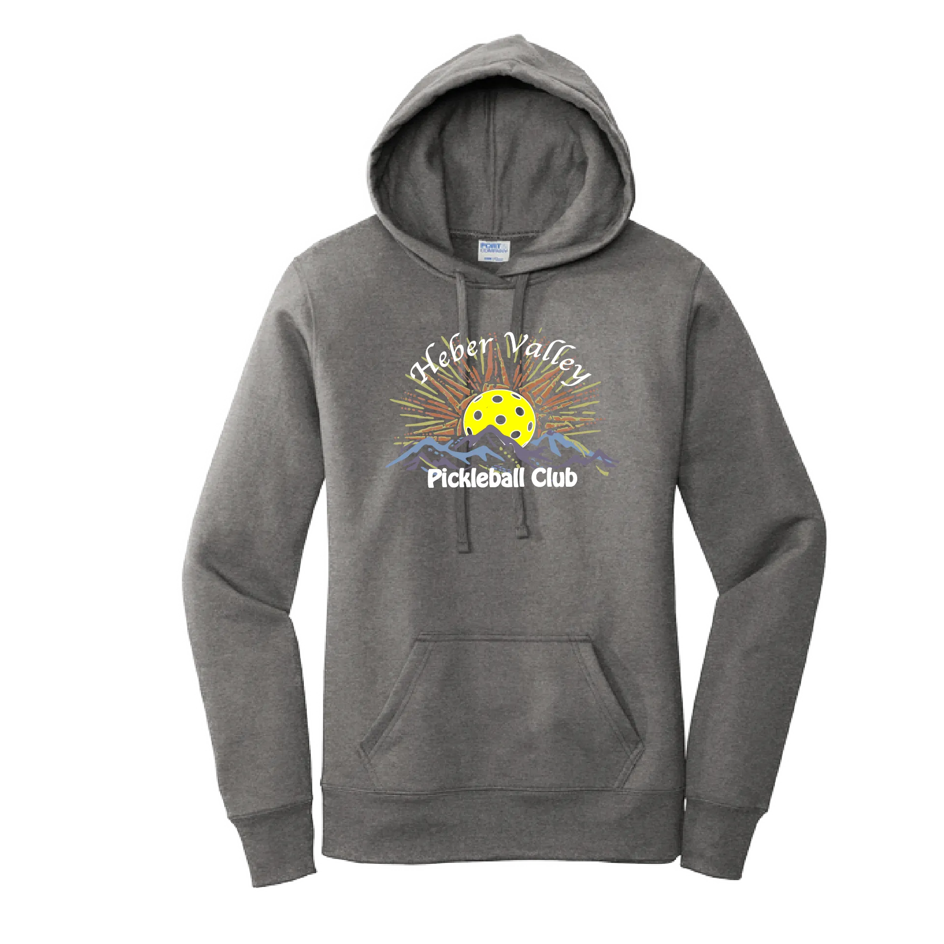 Heber Valley Pickleball Club (Customizable) | Women’s Fitted Hoodie Pickleball Sweatshirt | 50% Cotton 50% Poly Fleece