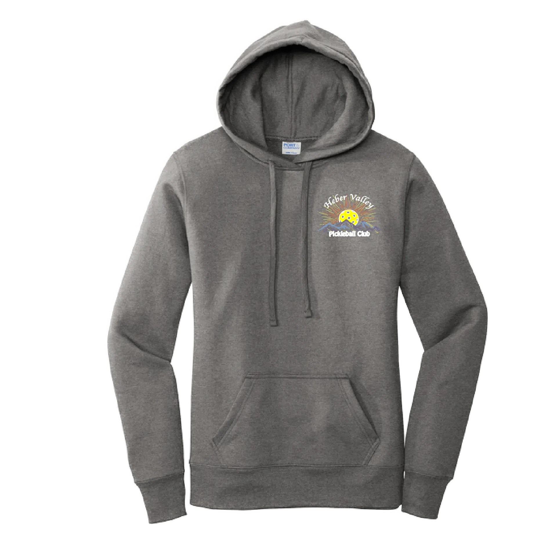 Heber Valley Pickleball Club (Customizable) | Women’s Fitted Hoodie Pickleball Sweatshirt | 50% Cotton 50% Poly Fleece