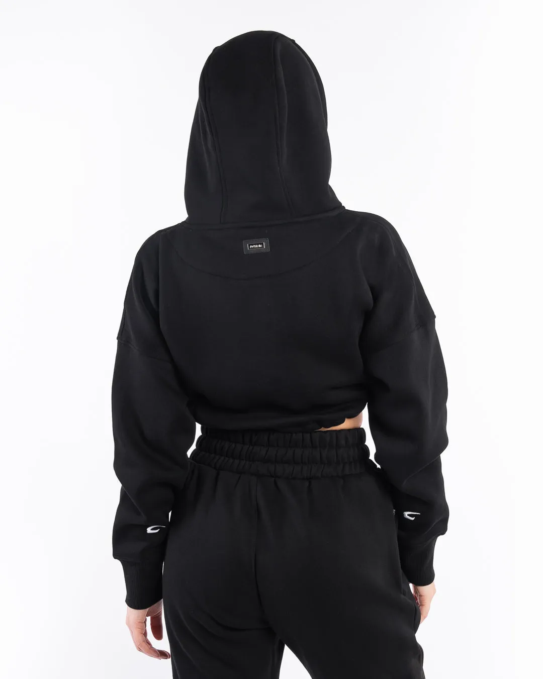Johnson Cropped Hoodie - Black