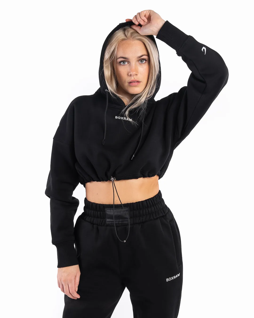 Johnson Cropped Hoodie - Black