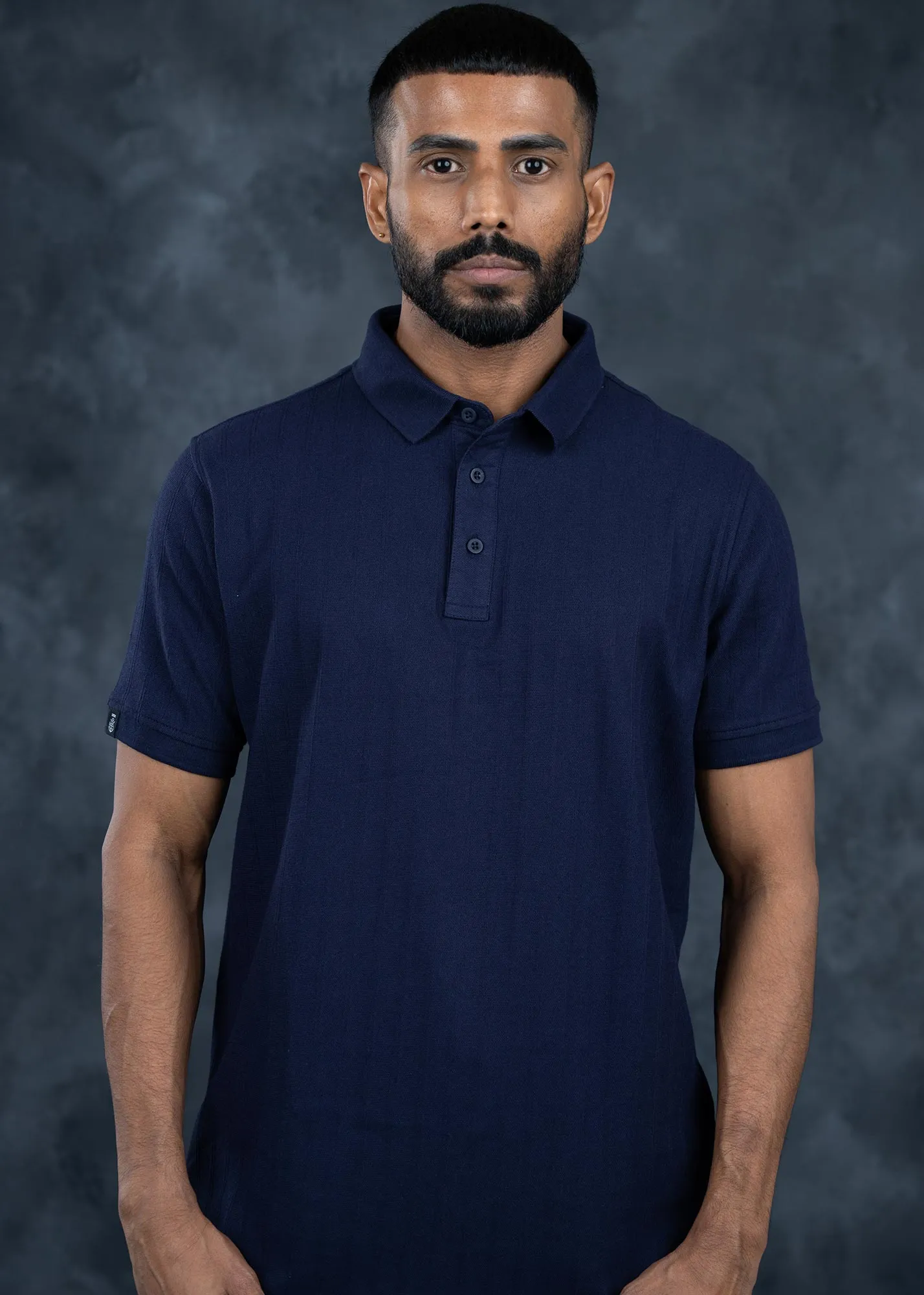 LCY | Structured Vertical Stripe Premium Polo