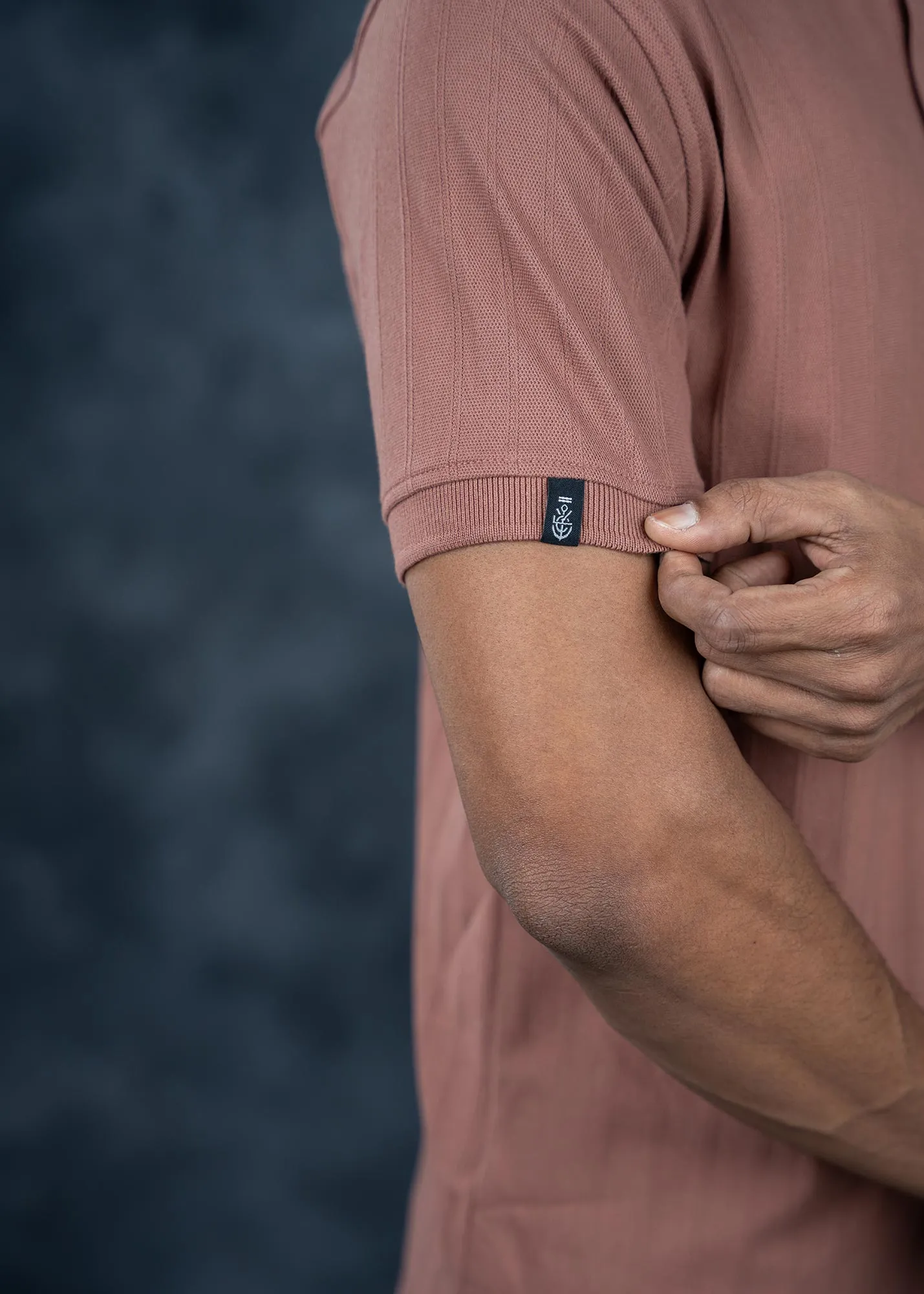 LCY | Structured Vertical Stripe Premium Polo
